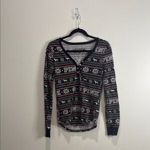 PINK Victoria's Secret Patterned Long Sleeve